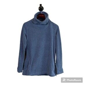 Nike Women Blue Size M Therma Dri Fit Top Training Warm Cozy Athleisure Tunic T3